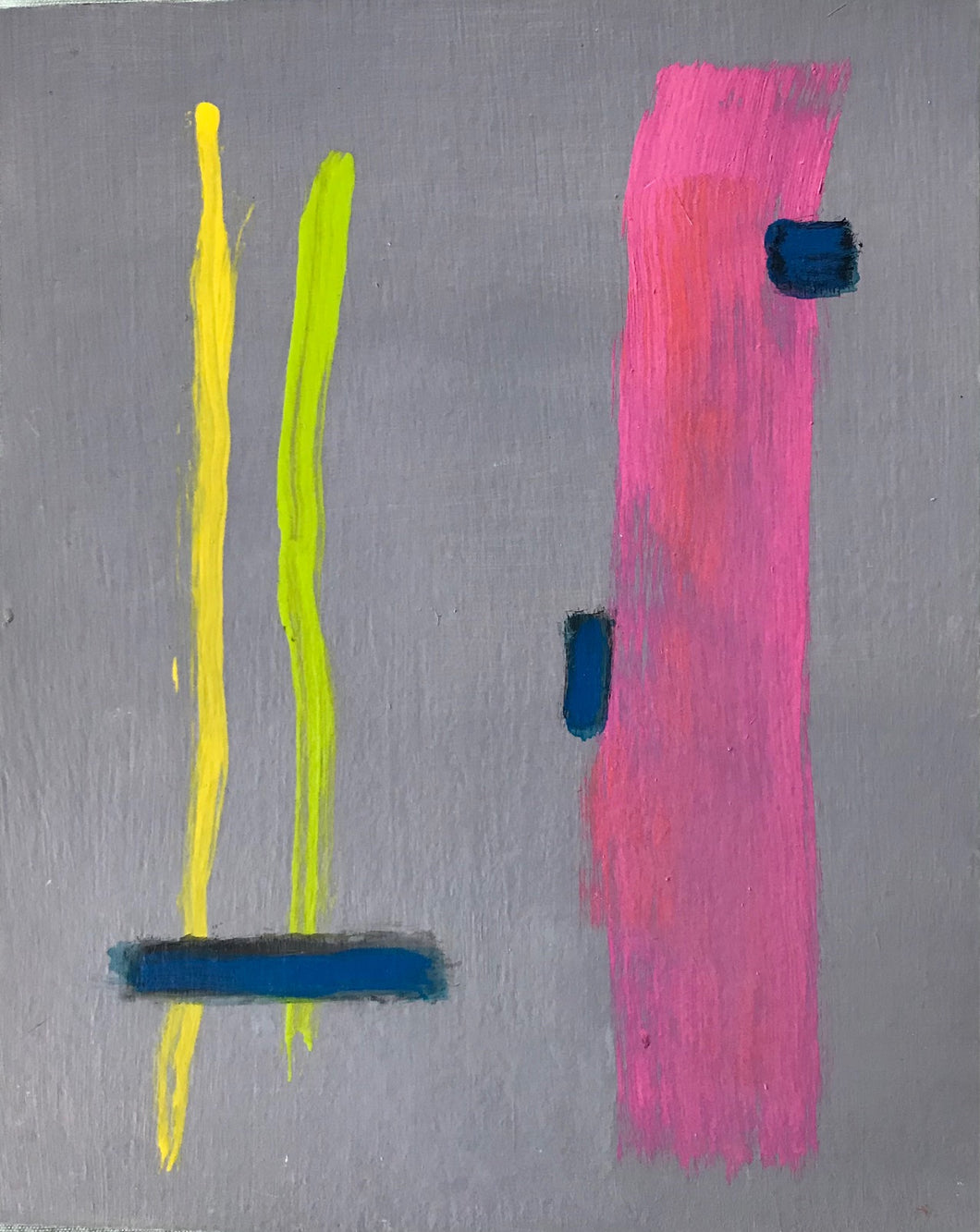 Abstraction with Pink, Green & Yellow