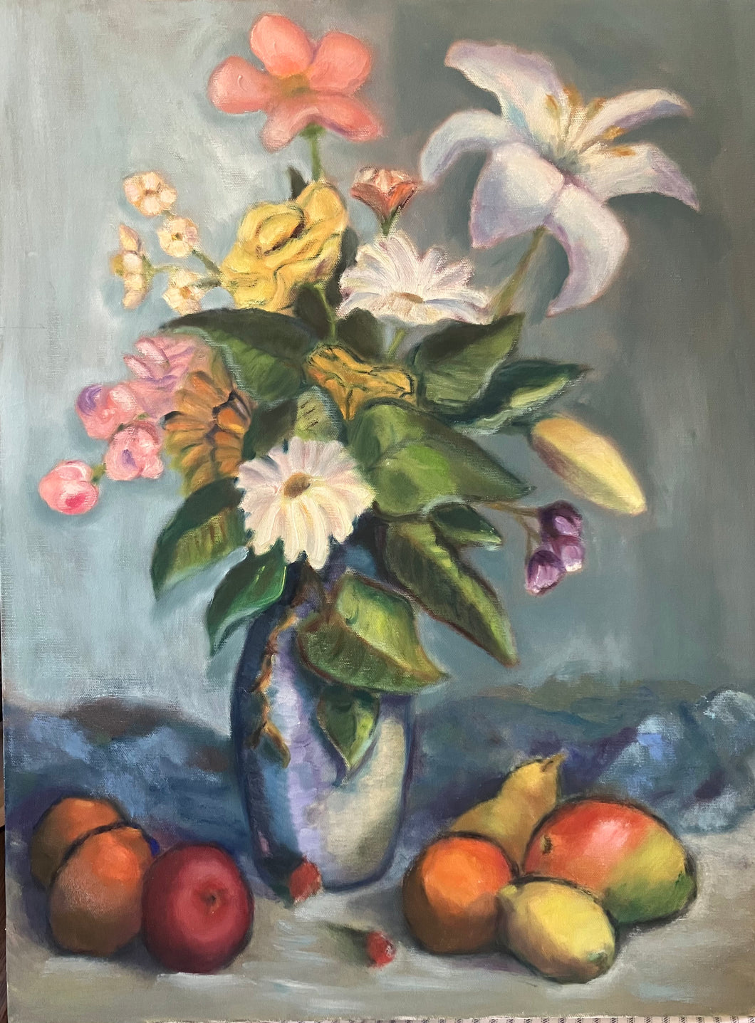Still Life with Flowers and Mangoes